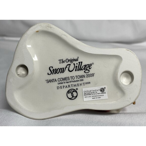 Dept 56 The Original Snow Village Santa Comes to Town 2009 NIB Figurine 807285 - Picture 7 of 10